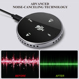 USB Conference Microphone with Speaker,Omnidirectional Speakerphone Computer Mic with 360º Voice Pickup, Touch-Sensor Buttons to Mute/Volume for Streaming, Skype,VoIP Call, Webinar, Interview